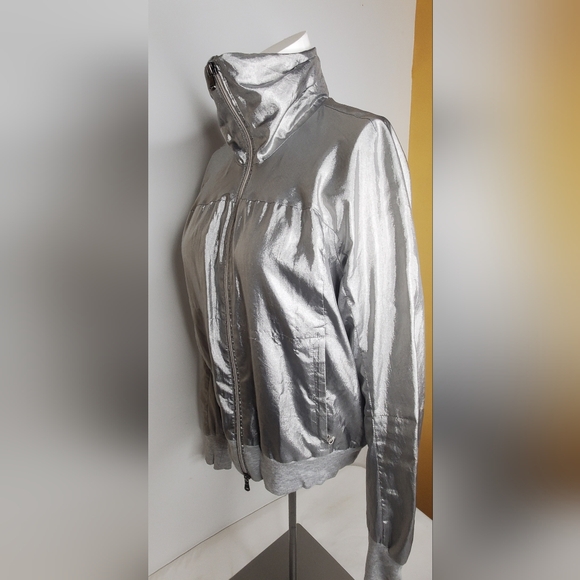 Ralph Lauren RLX Size S Metallic Gray Jacket -Zipper Up - Picture 3 of 11
